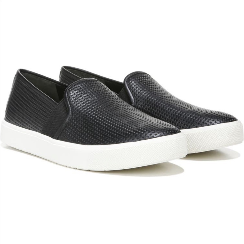 Vince Blair 5 Slip-On Sneaker in Perforated Black Leather